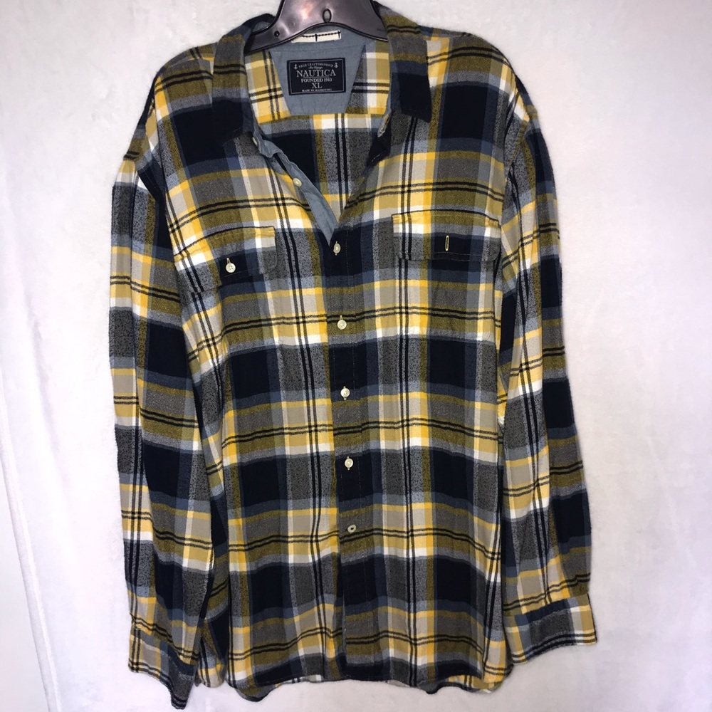 Nautica long sleeve button down flannel
